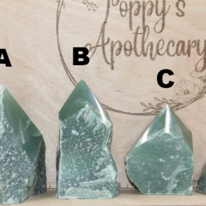 Green Aventurine raw polished points