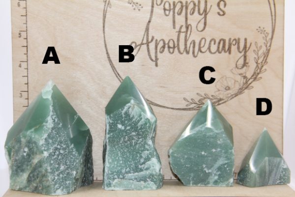 Green Aventurine raw polished points